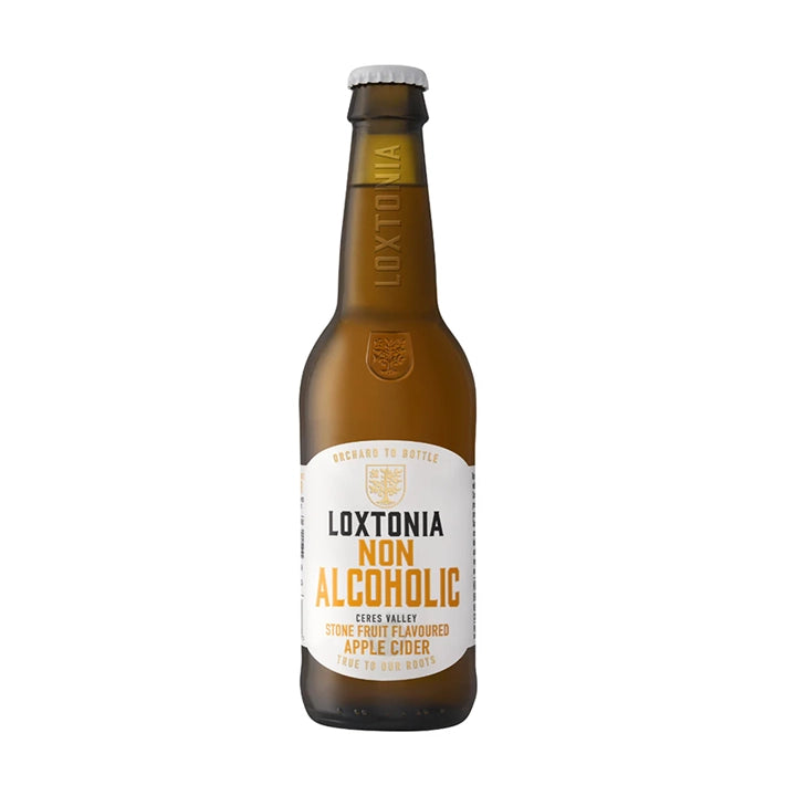 Loxtonia Stone Fruit Flavoured Non-Alcoholic Apple Cider (4x340ml)