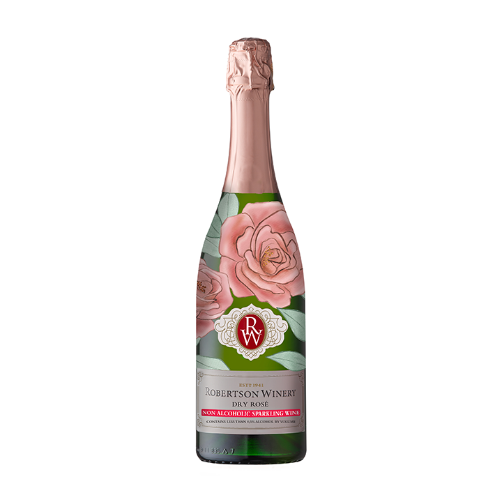 Robertson Dry Sparkling Pink Non-Alcoholic Wine 750ml